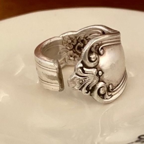 Handmade Spoon Ring Size 8 - Picture 4 of 4